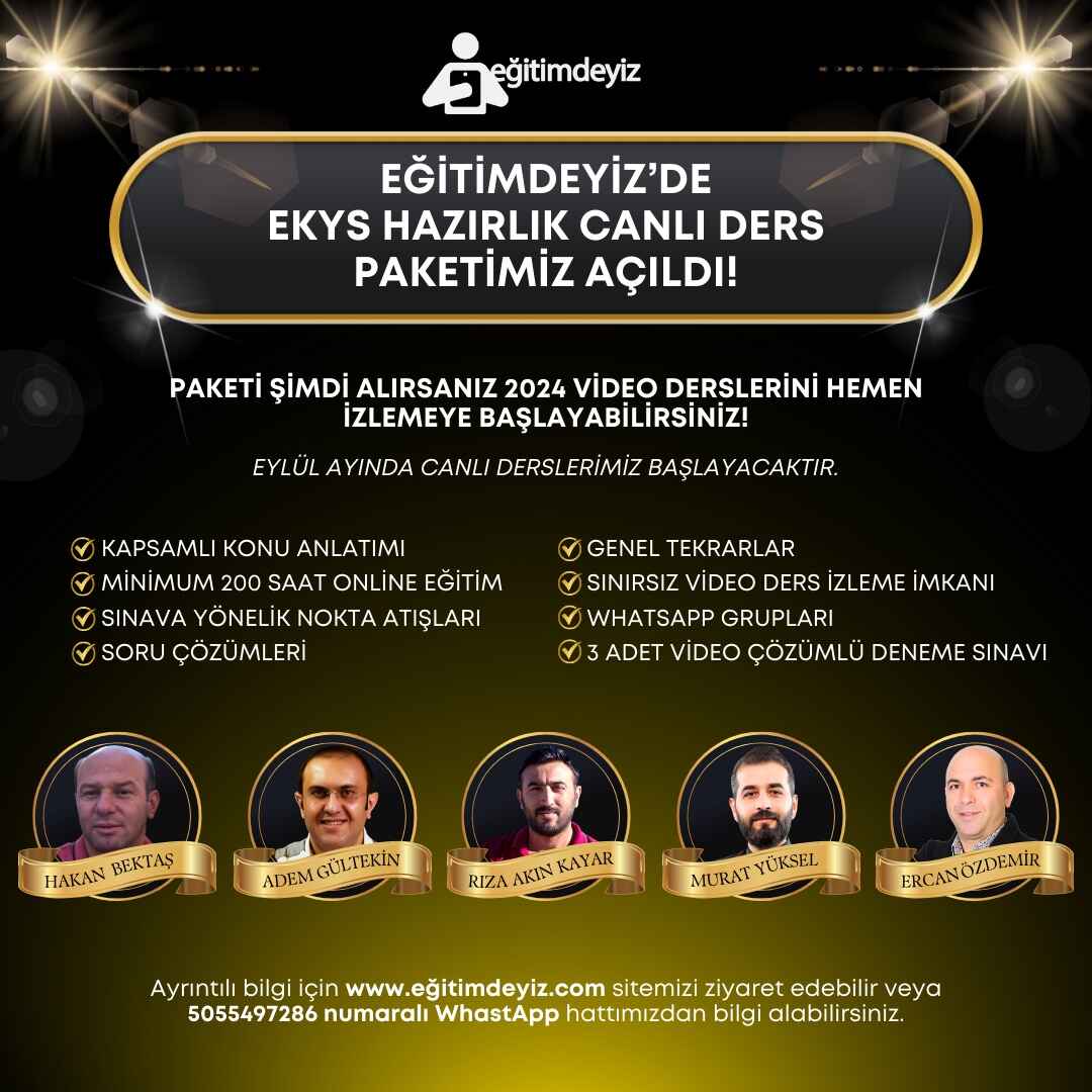 EKYS HAZIRLIK CANLI DERS